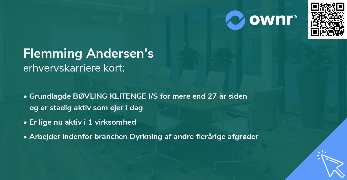 Flemming Andersen's erhvervskarriere kort