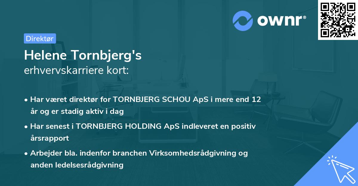 Helene Tornbjerg's erhvervskarriere kort