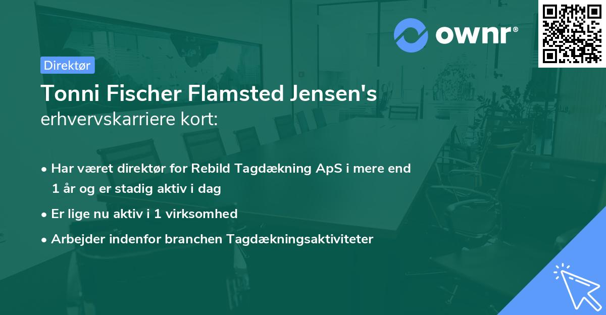Tonni Fischer Flamsted Jensen's erhvervskarriere kort