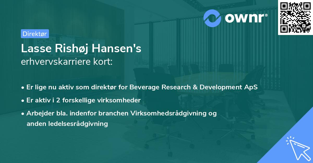 Lasse Rishøj Hansen's erhvervskarriere kort