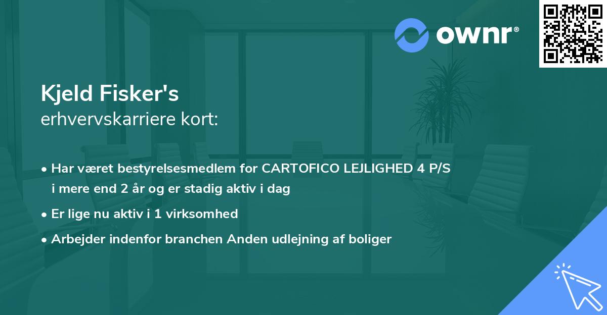 Kjeld Fisker's erhvervskarriere kort