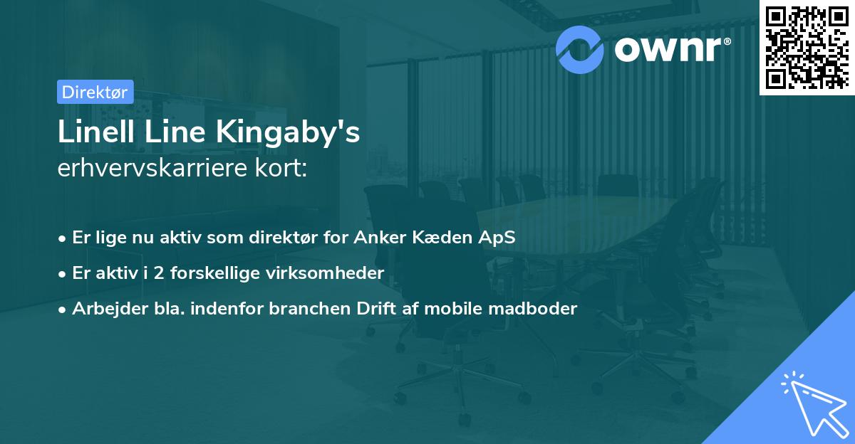Linell Line Kingaby's erhvervskarriere kort
