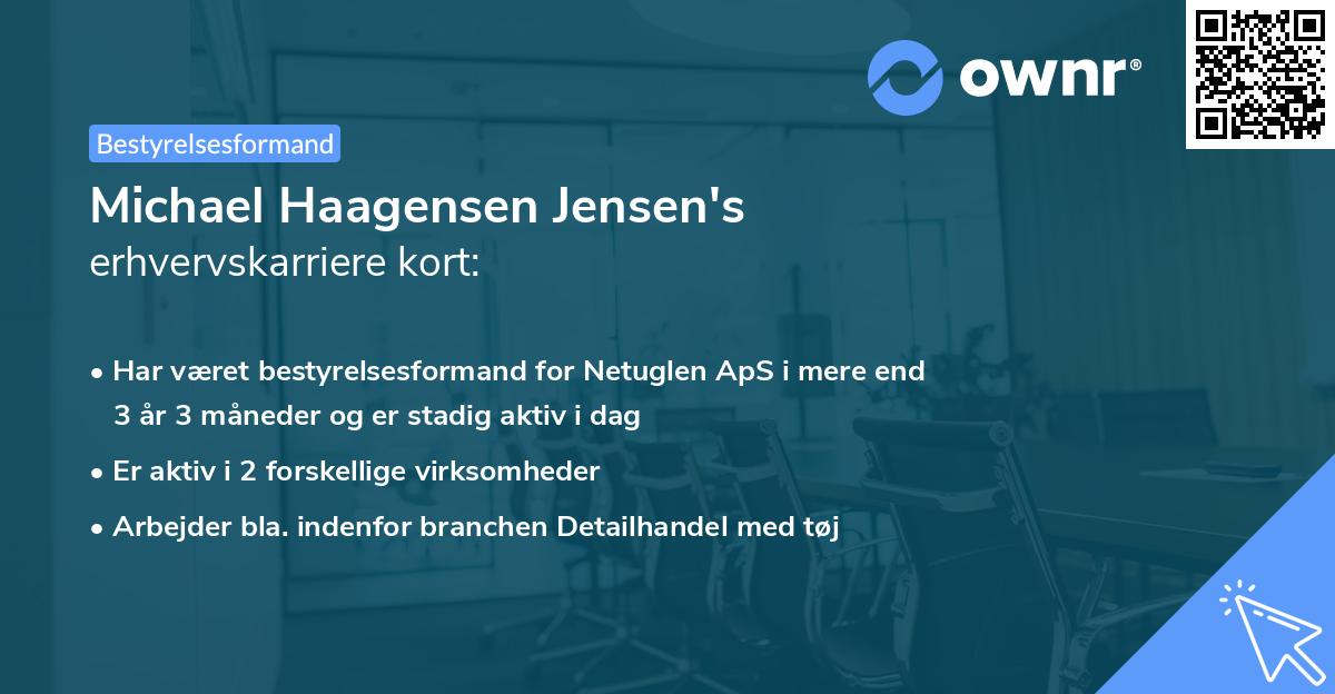 Michael Haagensen Jensen's erhvervskarriere kort