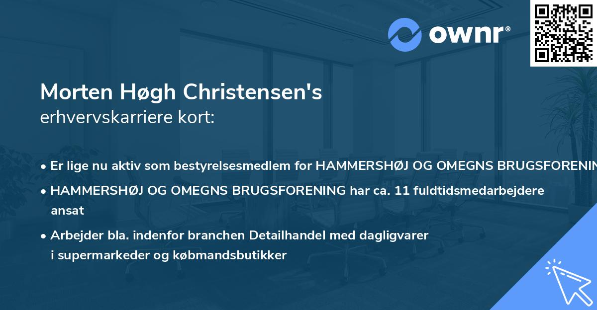 Morten Høgh Christensen's erhvervskarriere kort