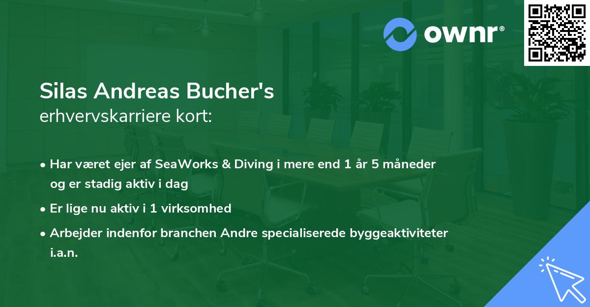 Silas Andreas Bucher's erhvervskarriere kort