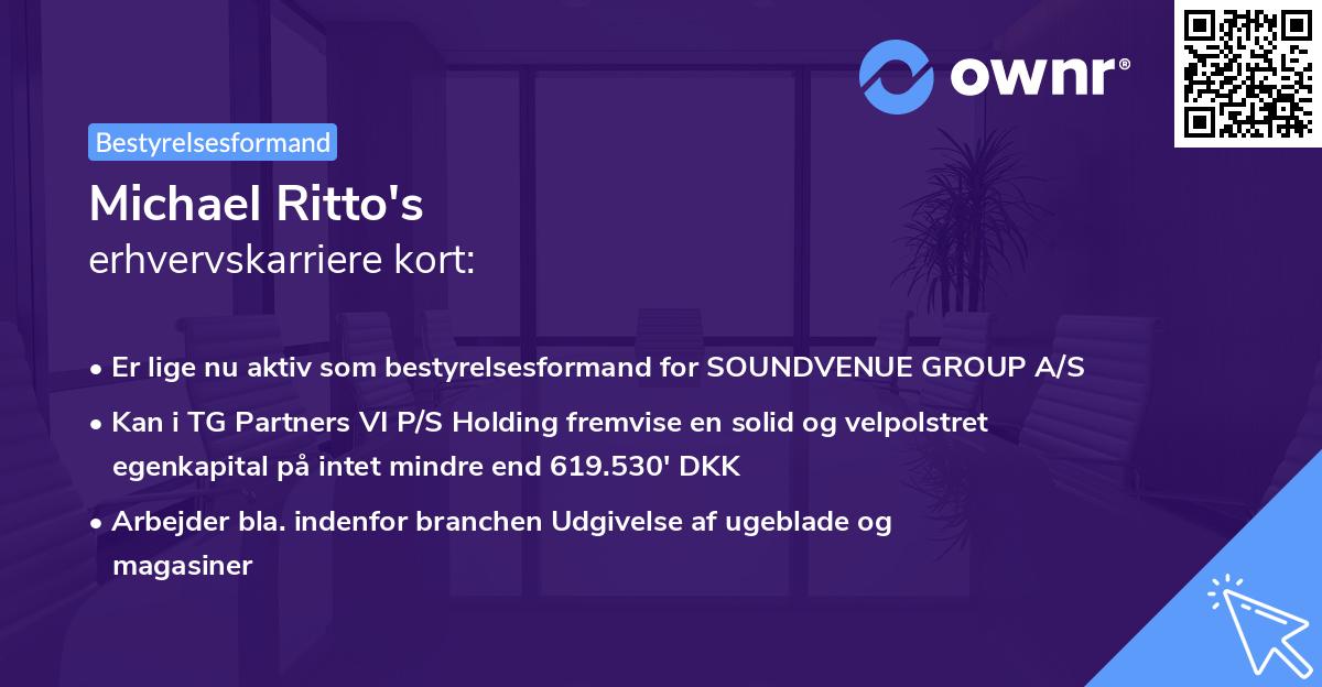 Michael Ritto's erhvervskarriere kort