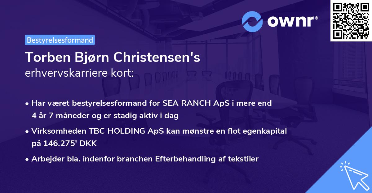 Torben Bjørn Christensen's erhvervskarriere kort