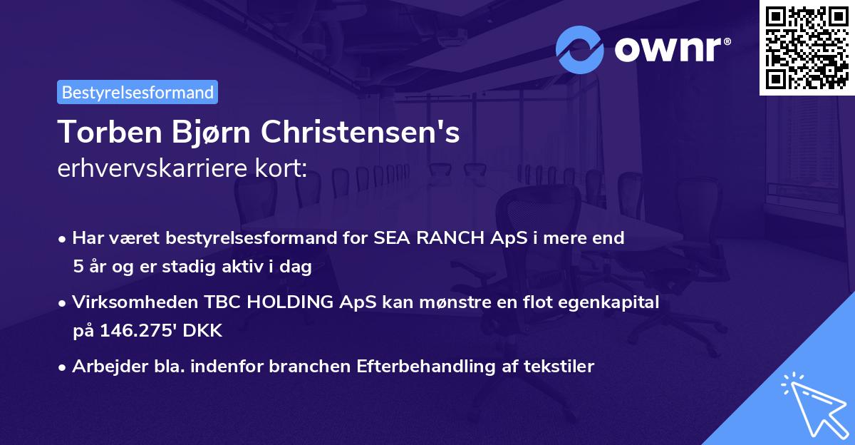 Torben Bjørn Christensen's erhvervskarriere kort