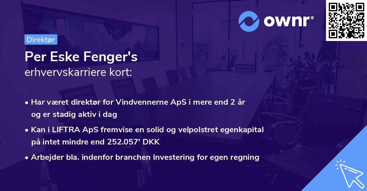 Per Eske Fenger's erhvervskarriere kort