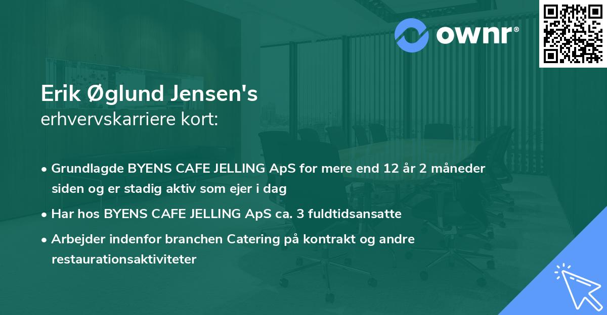 Erik Øglund Jensen's erhvervskarriere kort