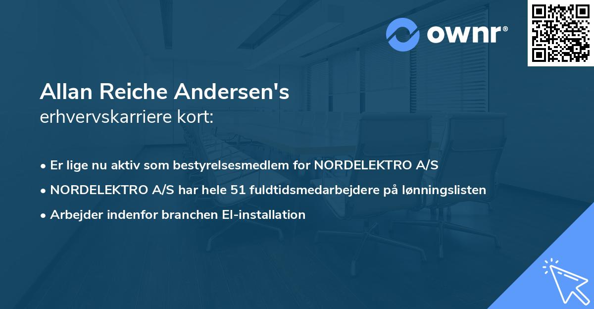 Allan Reiche Andersen's erhvervskarriere kort