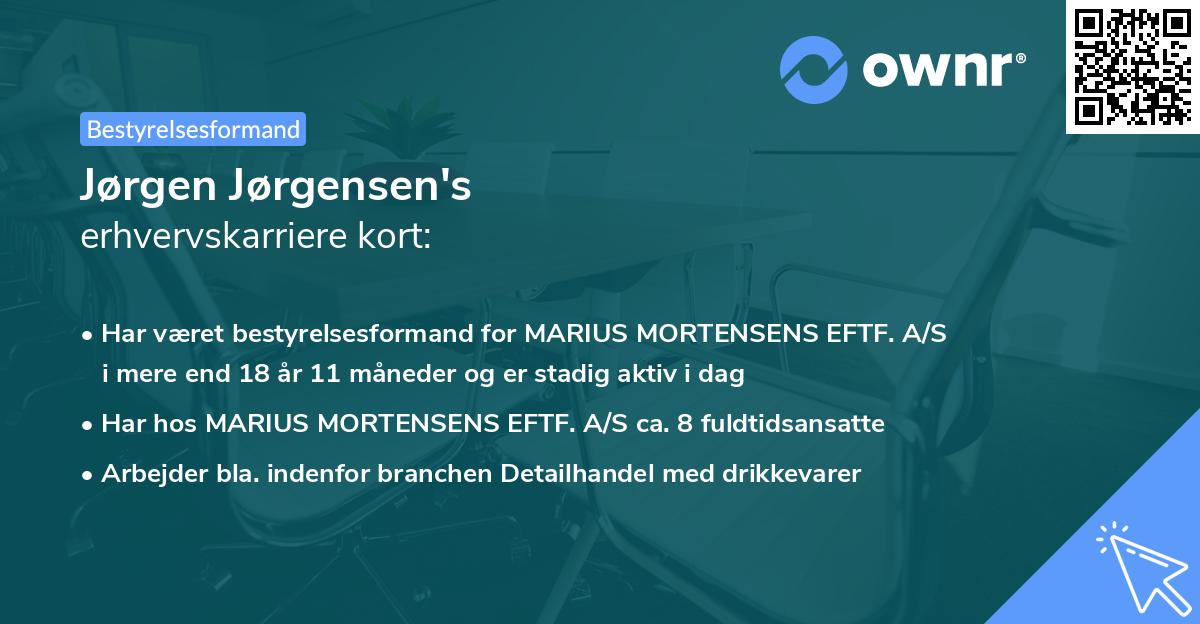 Jørgen Jørgensen's erhvervskarriere kort