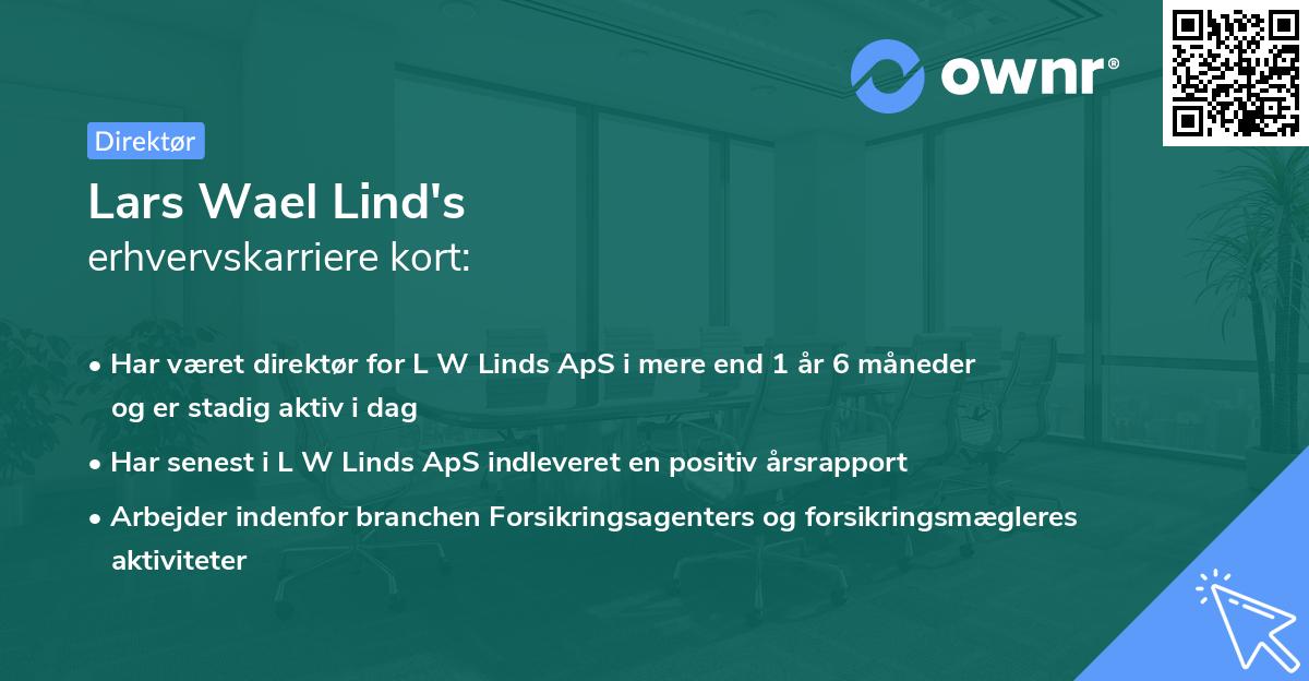 Lars Wael Lind's erhvervskarriere kort
