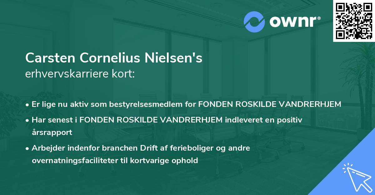 Carsten Cornelius Nielsen's erhvervskarriere kort