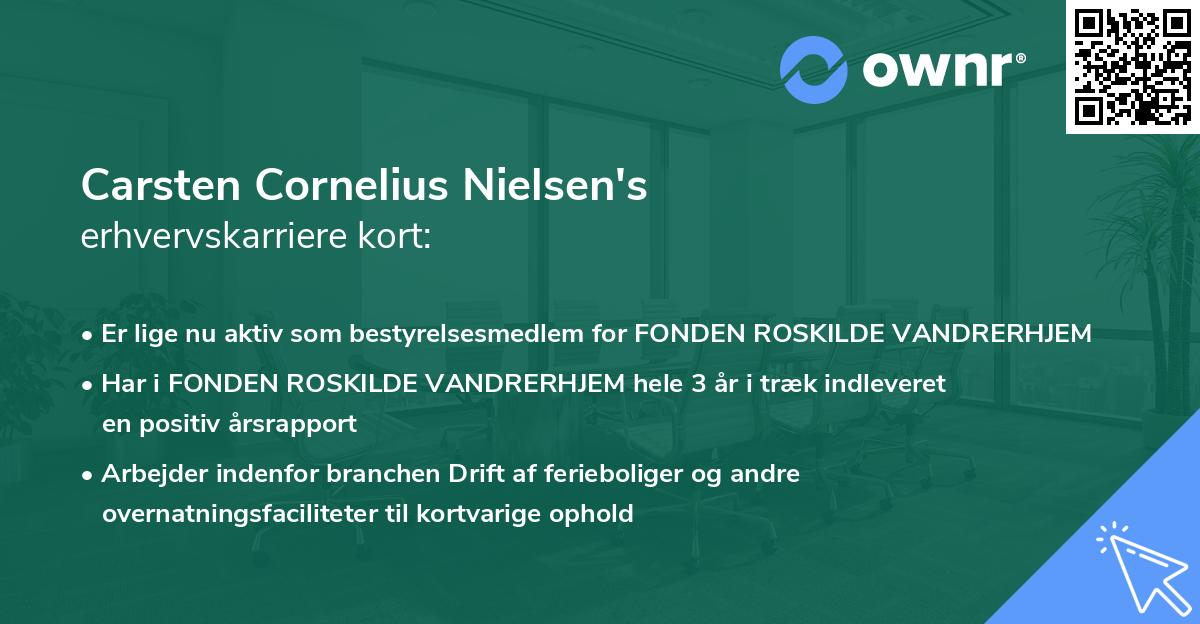 Carsten Cornelius Nielsen's erhvervskarriere kort