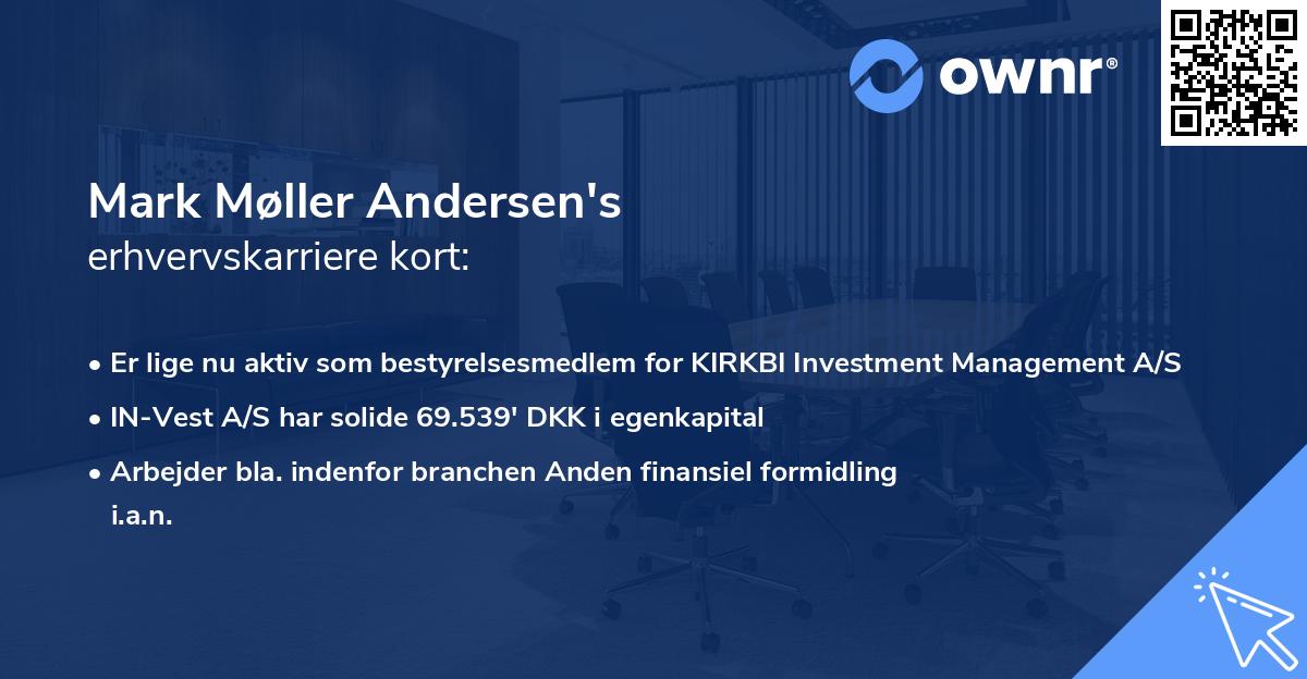 Mark Møller Andersen's erhvervskarriere kort