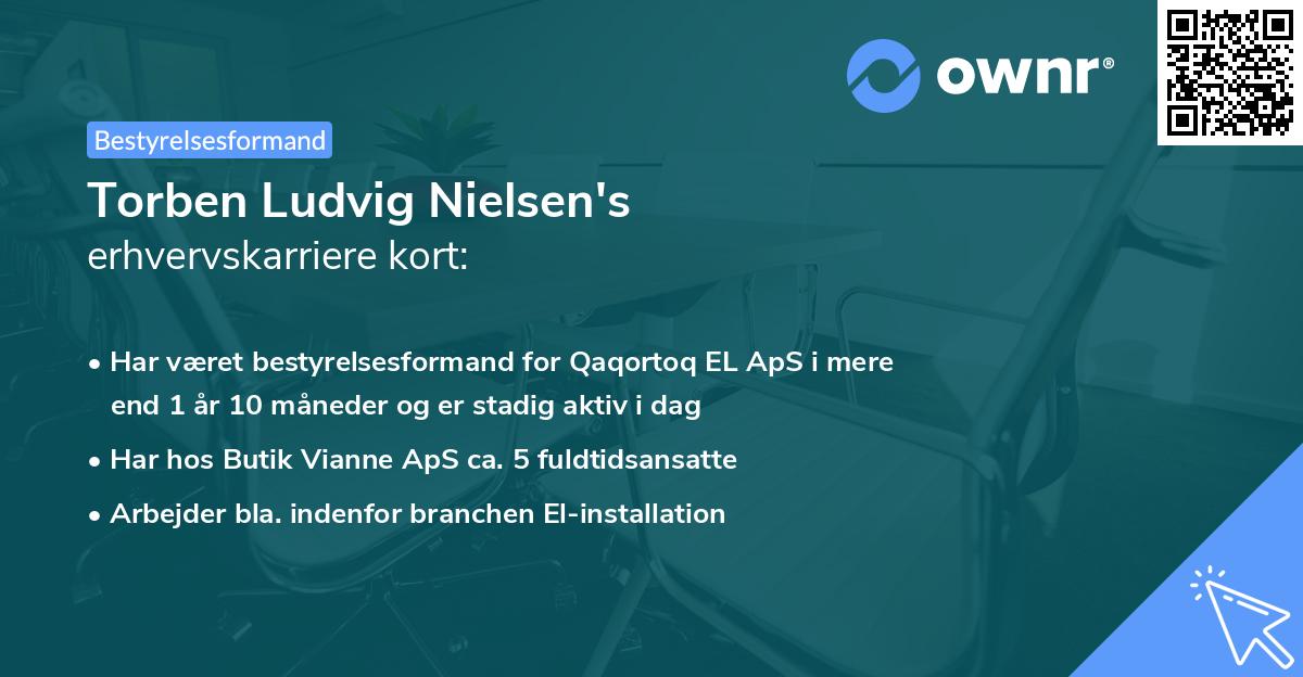 Torben Ludvig Nielsen's erhvervskarriere kort