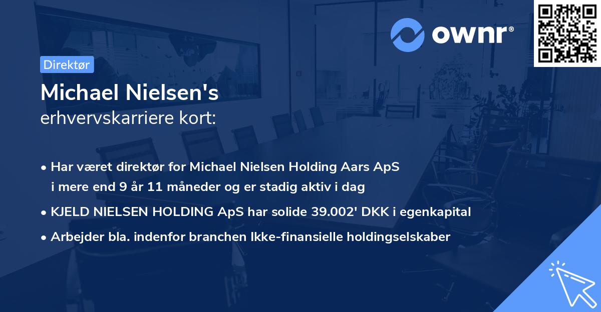 Michael Nielsen's erhvervskarriere kort