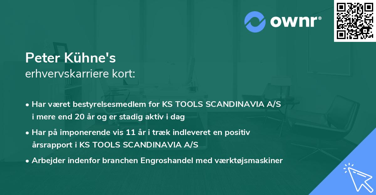 Peter Kühne's erhvervskarriere kort