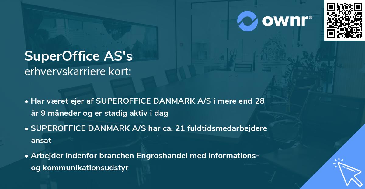 SuperOffice AS's erhvervskarriere kort