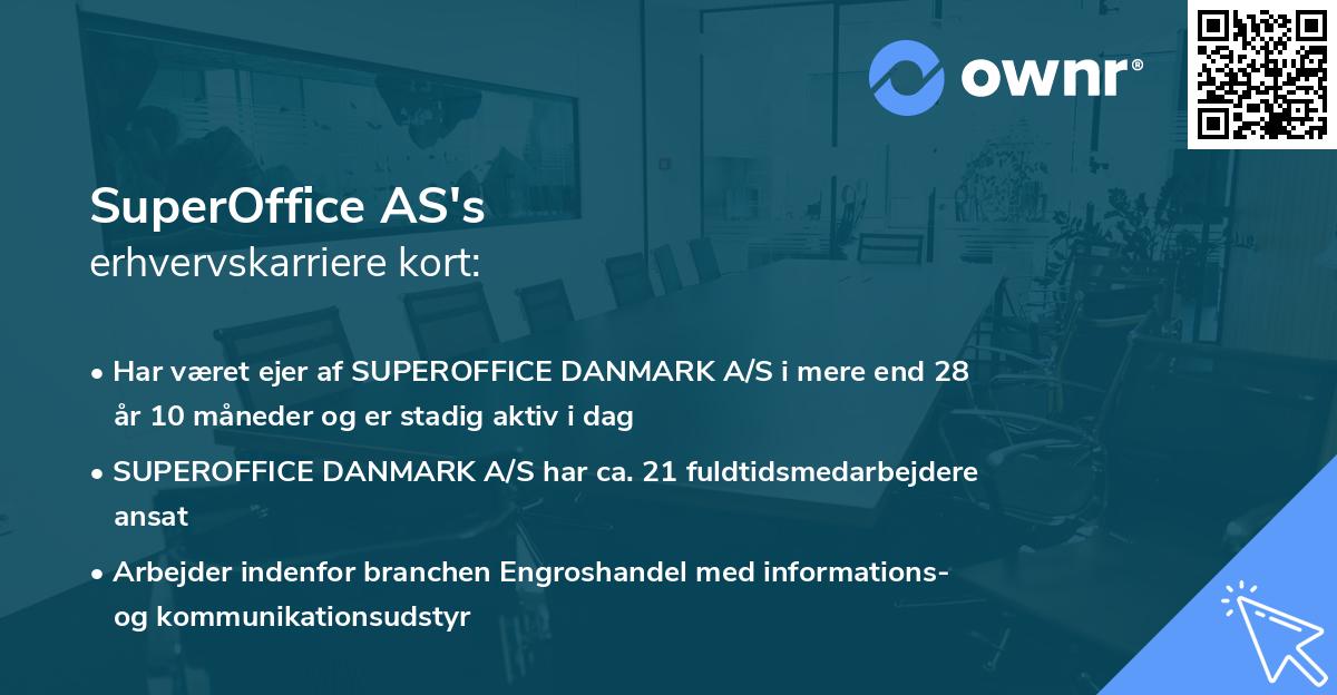 SuperOffice AS's erhvervskarriere kort