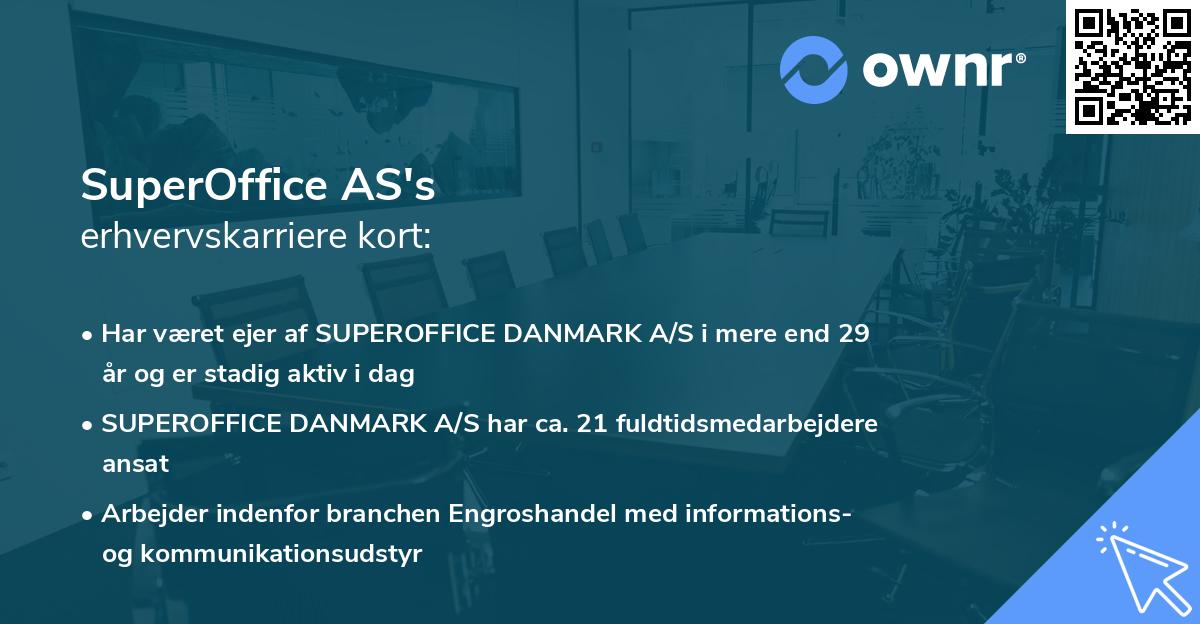 SuperOffice AS's erhvervskarriere kort