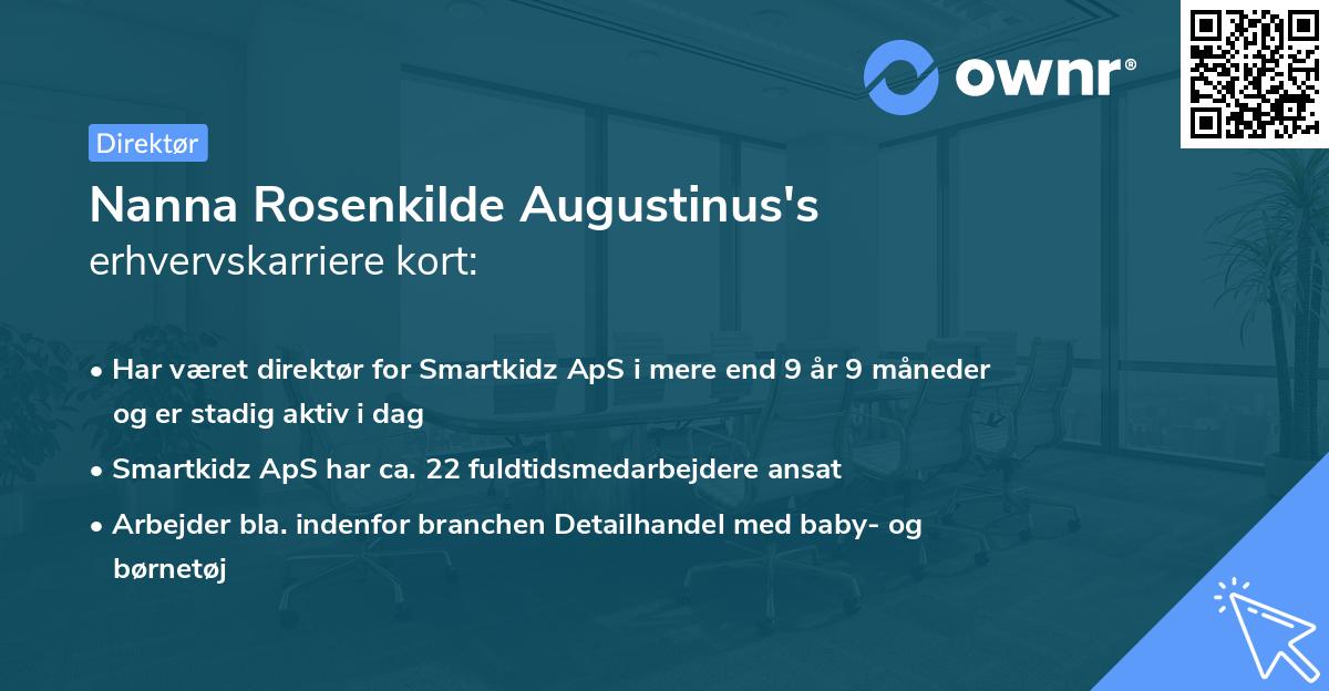 Nanna Rosenkilde Augustinus's erhvervskarriere kort