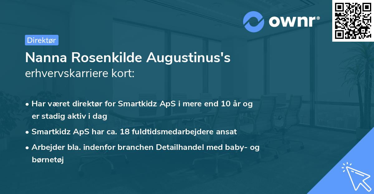 Nanna Rosenkilde Augustinus's erhvervskarriere kort