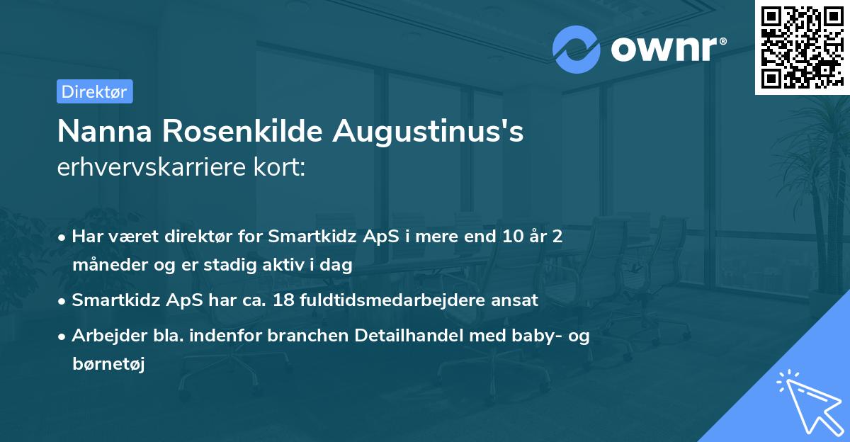 Nanna Rosenkilde Augustinus's erhvervskarriere kort
