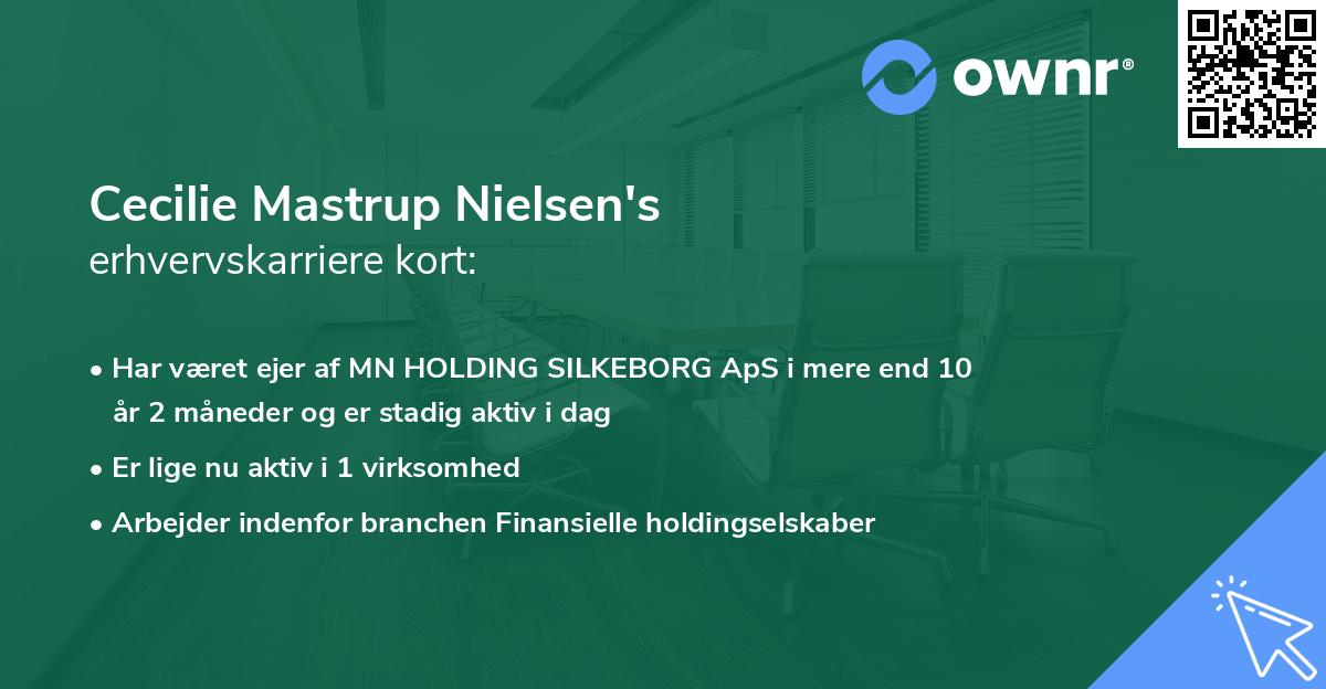 Cecilie Mastrup Nielsen's erhvervskarriere kort
