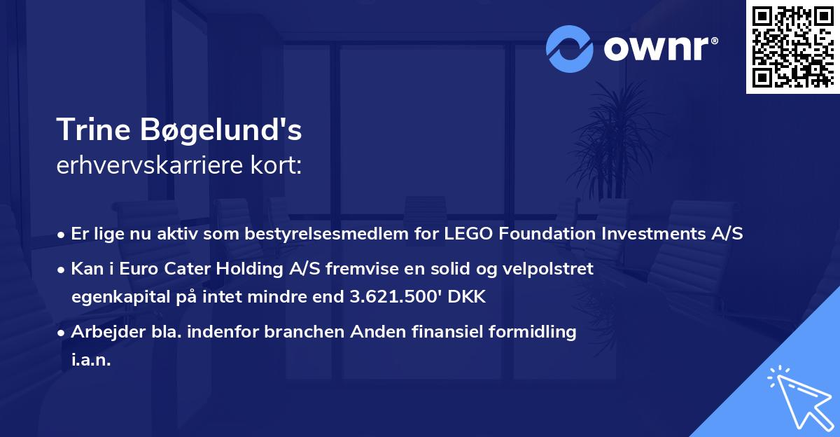 Trine Bøgelund's erhvervskarriere kort