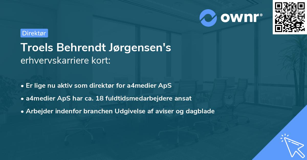 Troels Behrendt Jørgensen's erhvervskarriere kort