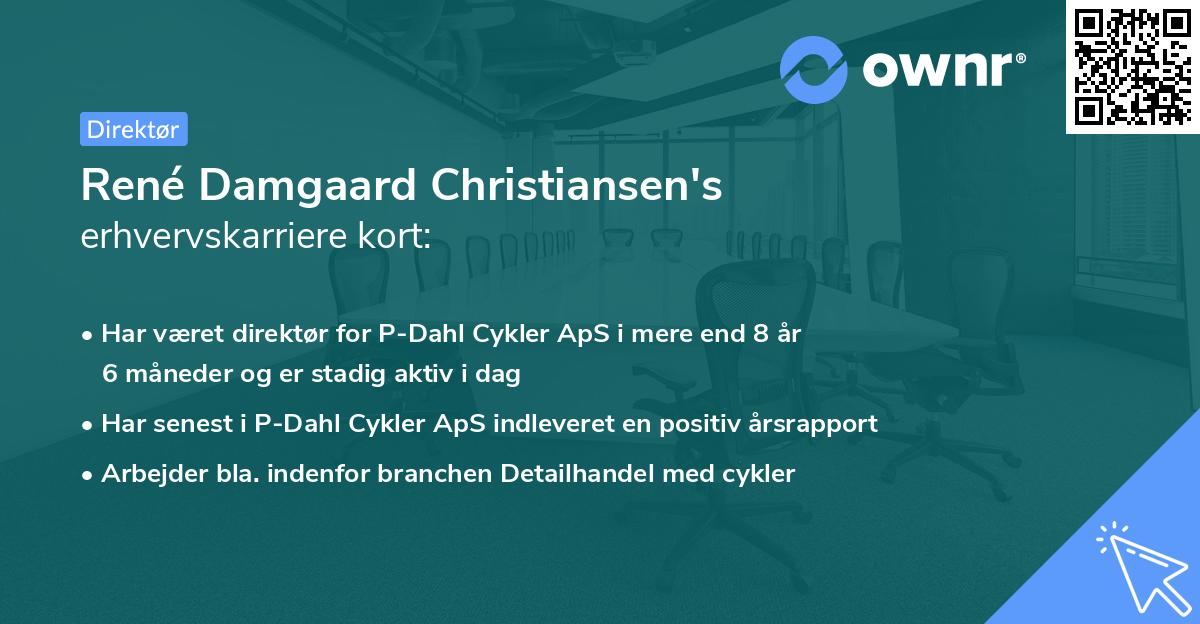 René Damgaard Christiansen's erhvervskarriere kort