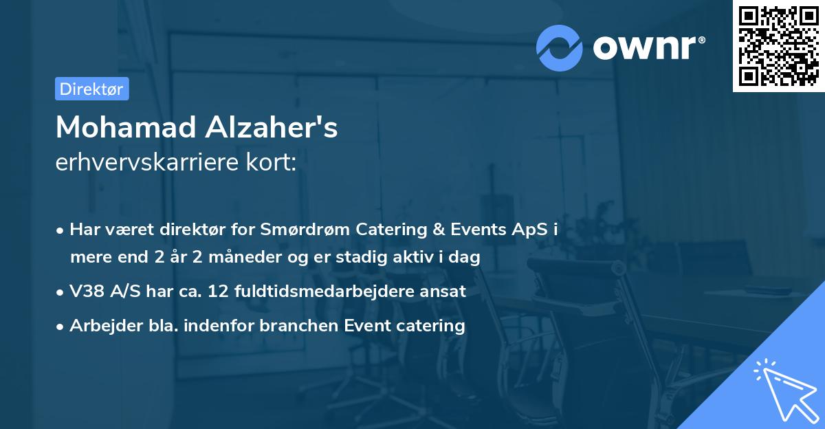 Mohamad Alzaher's erhvervskarriere kort