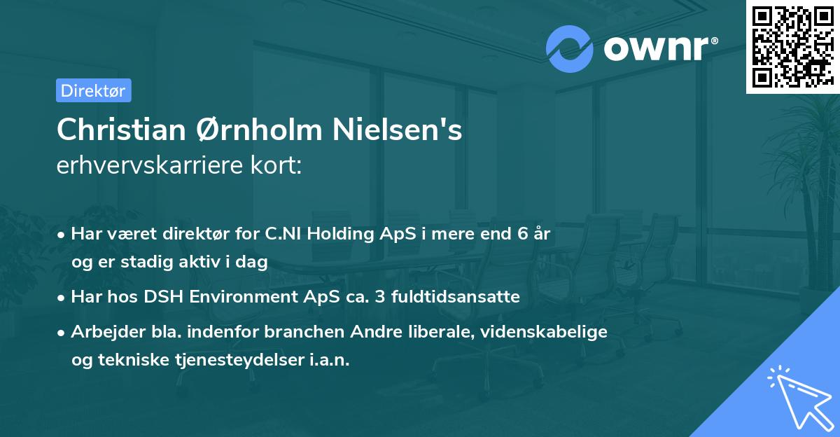 Christian Ørnholm Nielsen's erhvervskarriere kort