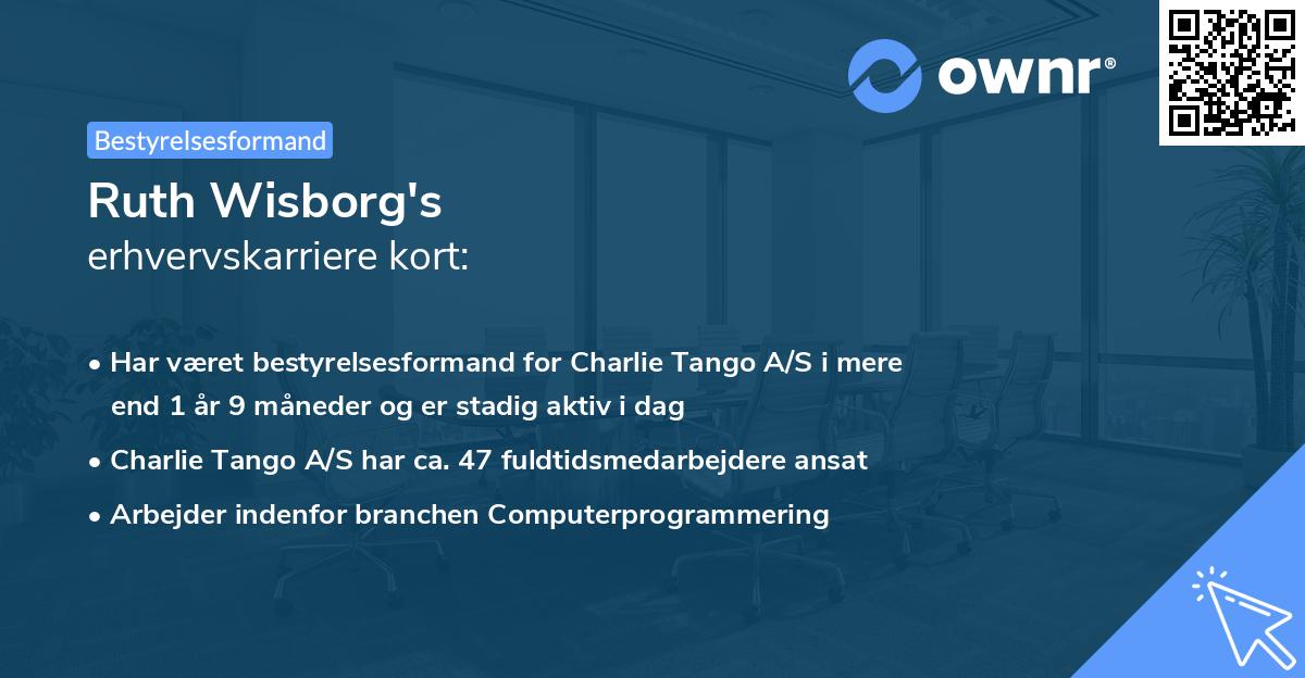 Ruth Wisborg's erhvervskarriere kort