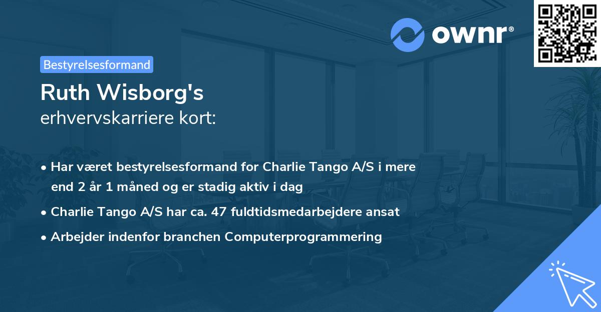 Ruth Wisborg's erhvervskarriere kort