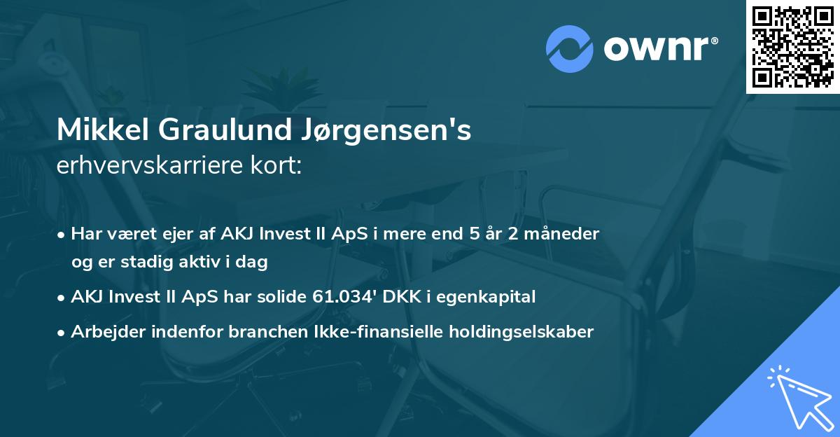 Mikkel Graulund Jørgensen's erhvervskarriere kort