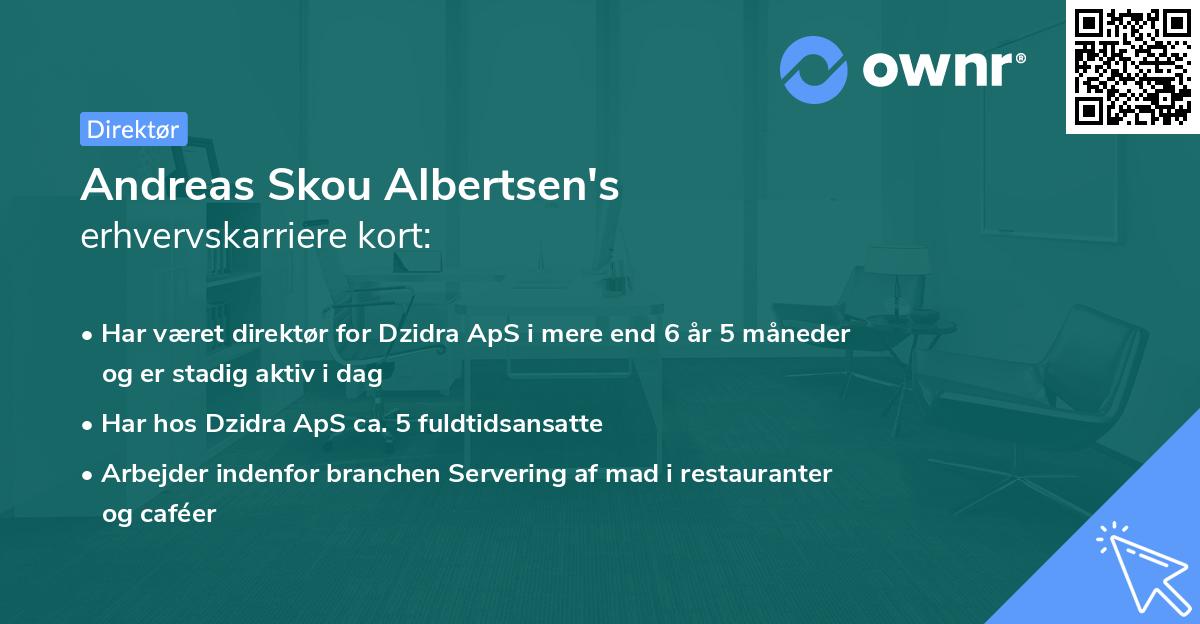 Andreas Skou Albertsen's erhvervskarriere kort