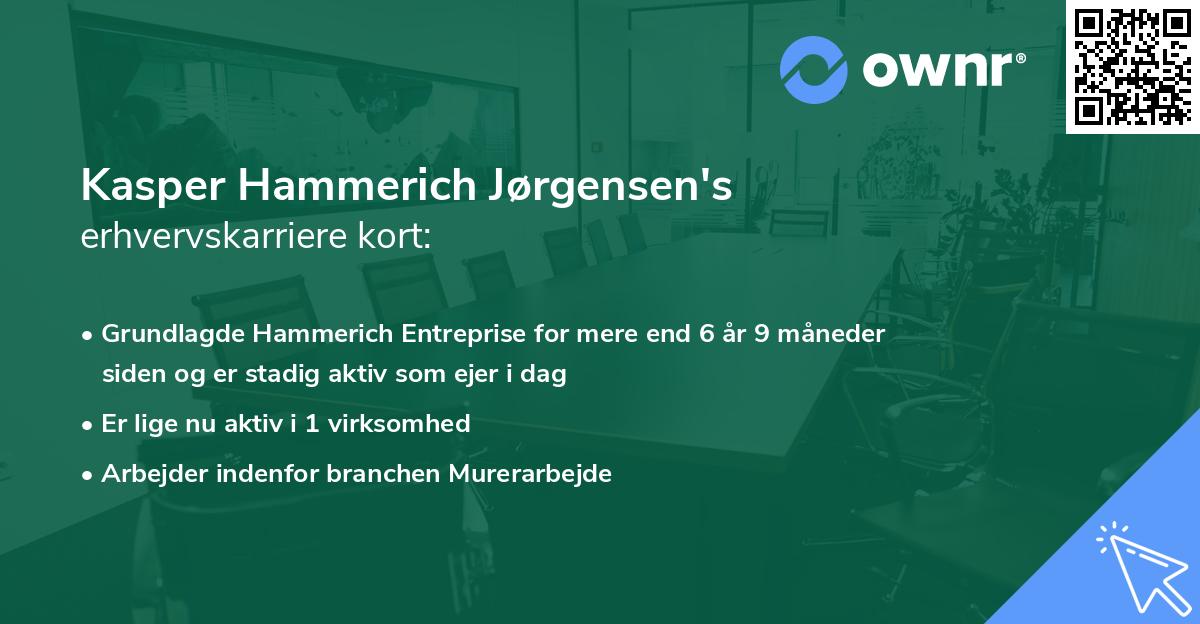 Kasper Hammerich Jørgensen's erhvervskarriere kort