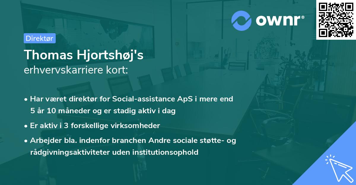 Thomas Hjortshøj's erhvervskarriere kort