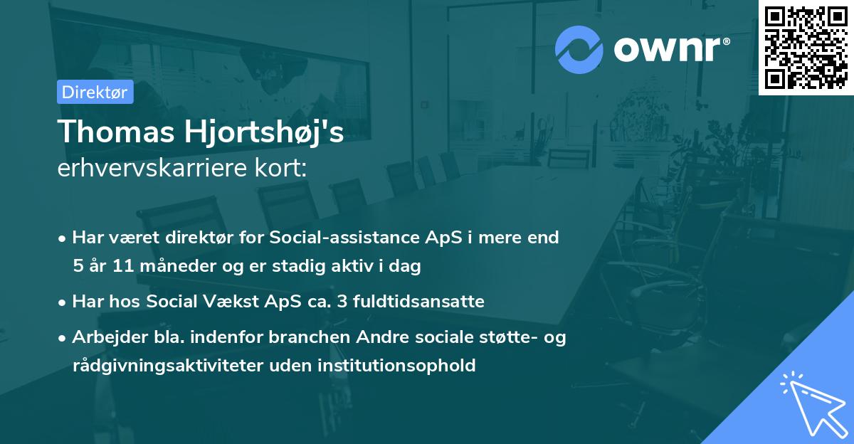 Thomas Hjortshøj's erhvervskarriere kort