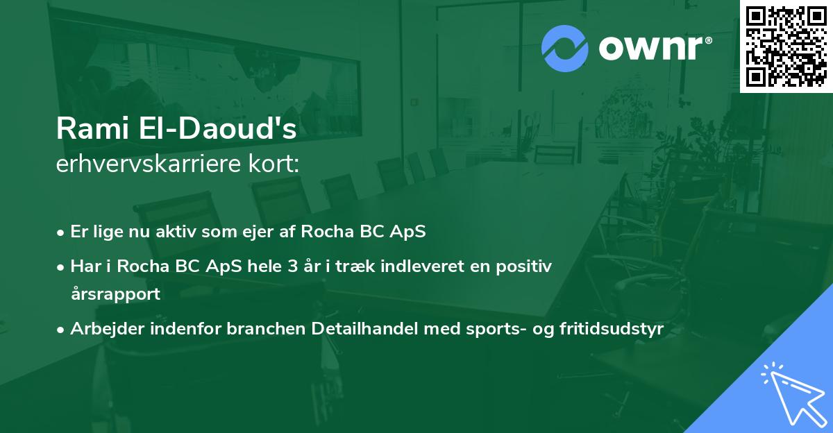 Rami El-Daoud's erhvervskarriere kort