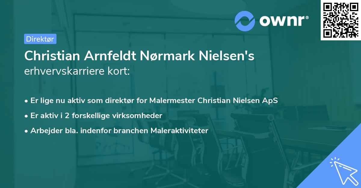 Christian Arnfeldt Nørmark Nielsen's erhvervskarriere kort