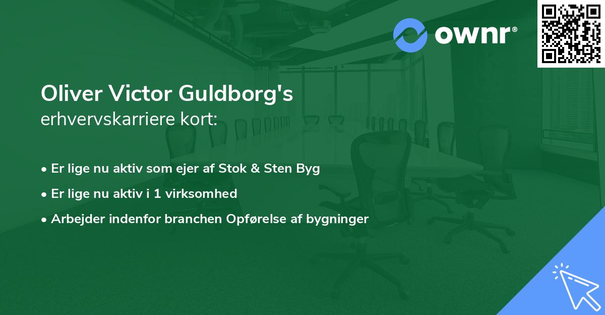 Oliver Victor Guldborg's erhvervskarriere kort