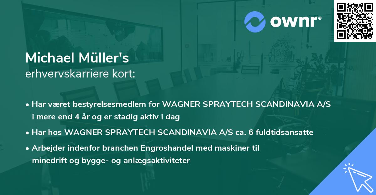 Michael Müller's erhvervskarriere kort