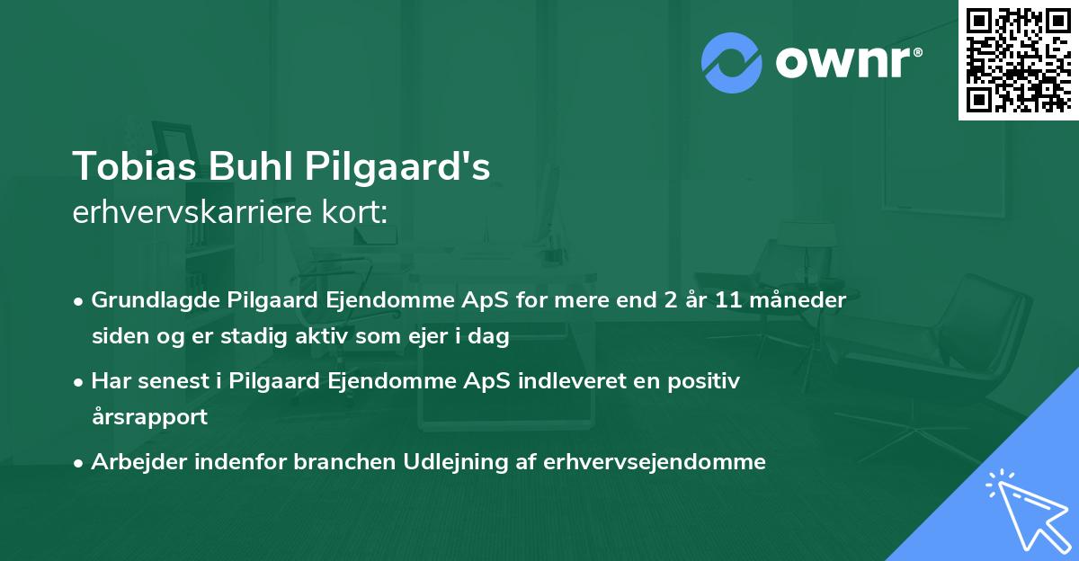 Tobias Buhl Pilgaard's erhvervskarriere kort