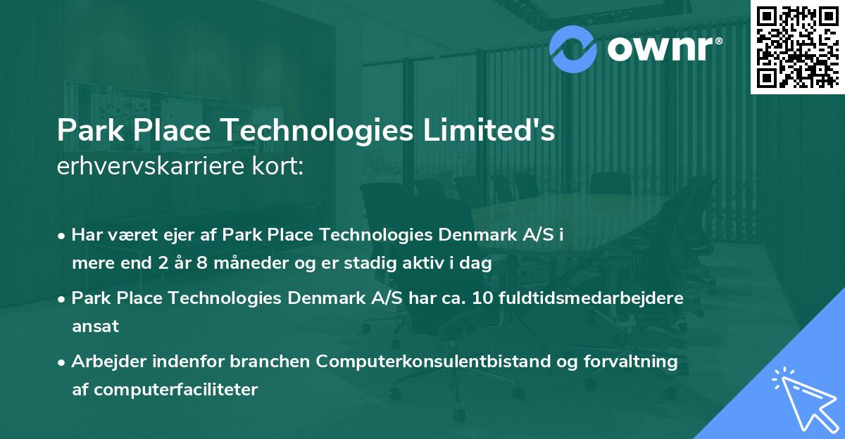 Park Place Technologies Limited's erhvervskarriere kort