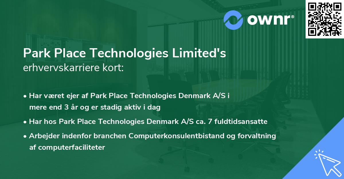 Park Place Technologies Limited's erhvervskarriere kort