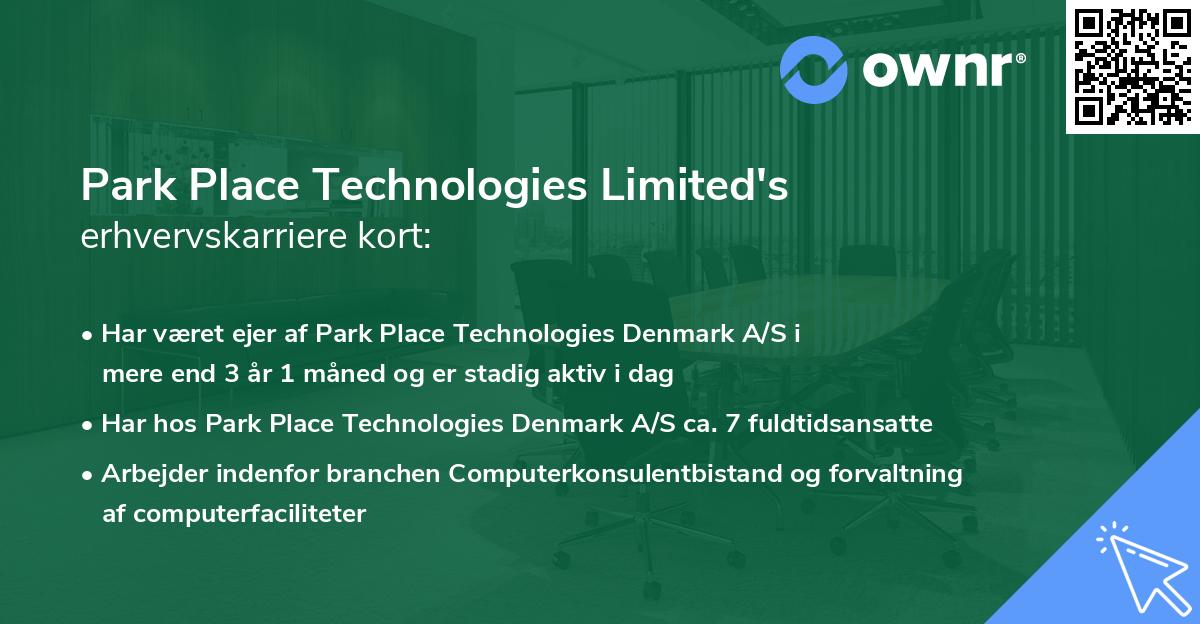 Park Place Technologies Limited's erhvervskarriere kort